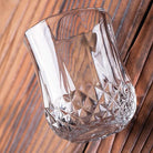 Dlight Decor 4pc Diamond Cut Glass Set 215ml Clear 215ml / 4pcs Cocktail Glasses