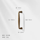 Antique Bronze Wardrobe Door Handles – Zinc Alloy Cabinet Pulls and Drawer Knobs 5036-96mm Handles