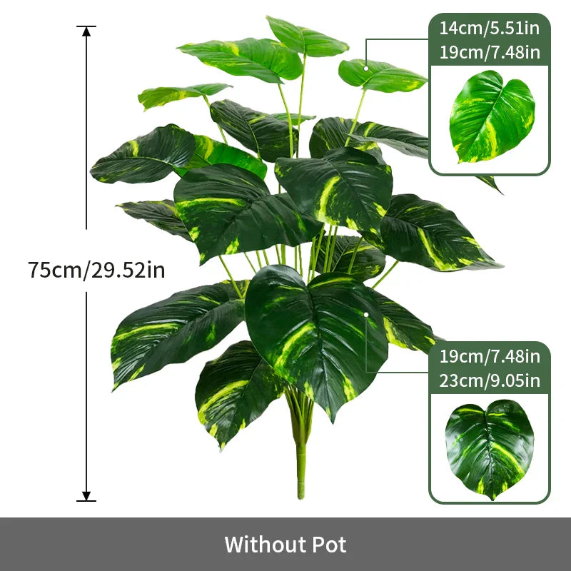 Dlight Decor 75cm Tropical Monstera Plant 24 Leaves
