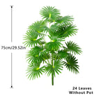 Dlight Decor Large Palm Tree 55 to 95cm Tropical Plant 75cm 24 Leaves