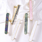 Brass and Acrylic Cabinet Handles – Colorful European Wardrobe Pulls for Furniture (96/128mm Hole Distance) Handles