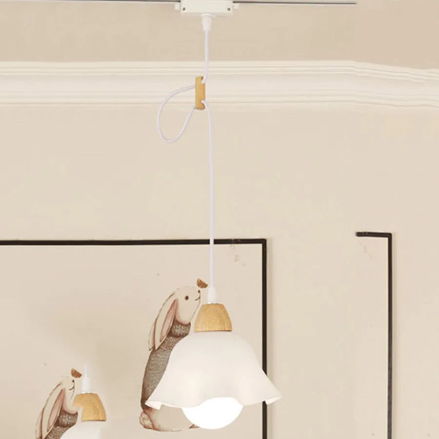 Modern LED Track Light with Adjustable Pendant Design - 12W Hanging Lamp 1PC White Cable / White 6000K ceiling light