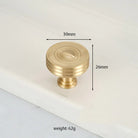 Textured Brass Handles – Golden Cabinet Pulls and Wardrobe Bar Handles (50mm-300mm) TB9026-K30 Handles