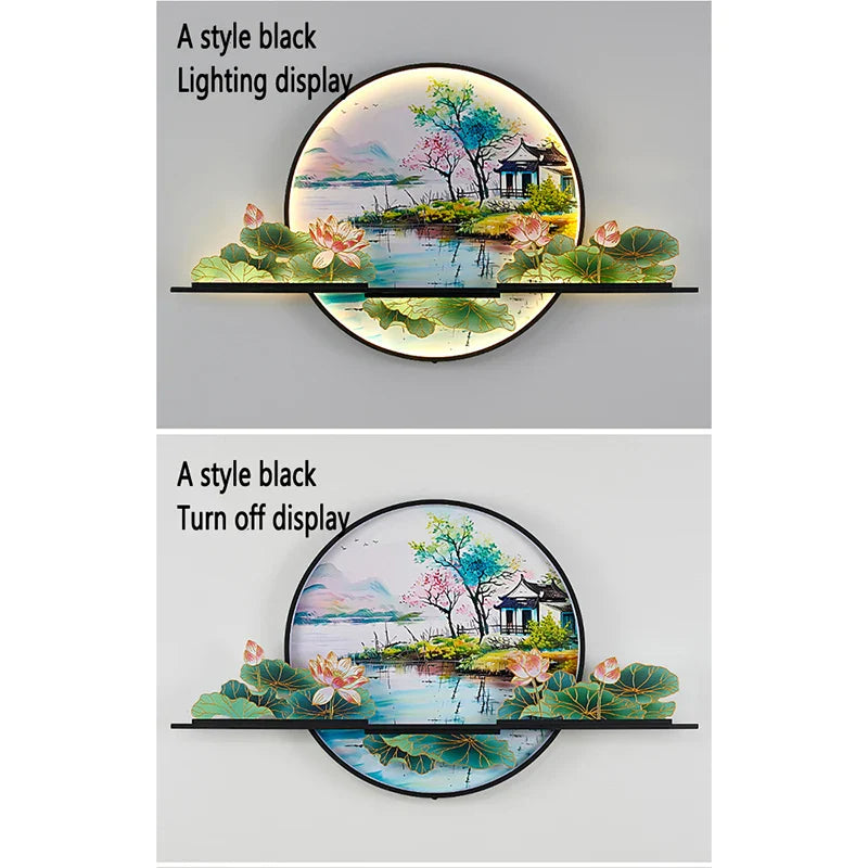 Dlight Decor Artistic Landscape Wall Glow Lamp Wall Art