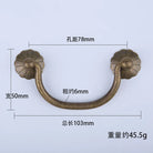 Antique Brass Arch Cabinet Pulls – Vintage Drawer Handles for Home Improvement T Bronzer 78mm Pulls