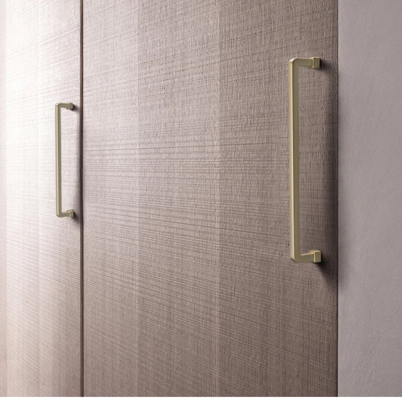 Modern European Gold and Gray Cabinet Handles - Zinc Alloy Drawer Knobs and Door Pulls for Furniture Handles