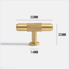 American Style Brass Cabinet Handles – Light Luxury Extended Wardrobe Door Pulls 9015-1-050 Handles