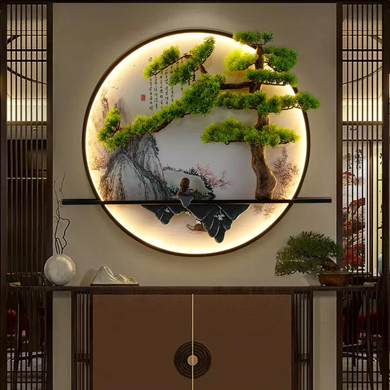 Dlight Decor Chinese Landscape LED Wall Glow Wall Art