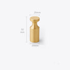 2pcs Simple Brass Wall Hooks – Gold Coat Key and Bag Holders for Home Storage A11 wall Hook