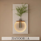Dlight Decor Sandstone Vase Wall Lamp for Hallways A / H120CM-W70CM / Remote Dimming Wall Art