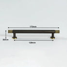 Brass Kitchen Cabinet Handles – Gold Textured Drawer Knobs and Door Bar Handles 170mm Handles