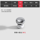 Modern Double-Color Cabinet Handles - Zinc Alloy Drawer Pulls for Cupboards and Furniture Silver white single Handles