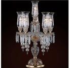 Modern Clear Golden Crystal Table Lamp - Artistic Decor For Bedroom And Living Room