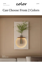 Dlight Decor Sandstone Vase Wall Lamp for Hallways Wall Art
