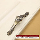 Retro Bronze Cabinet Handles - Antique Metal Kitchen Door Pulls and Wardrobe Knobs 128mm 2806-96mm Handles