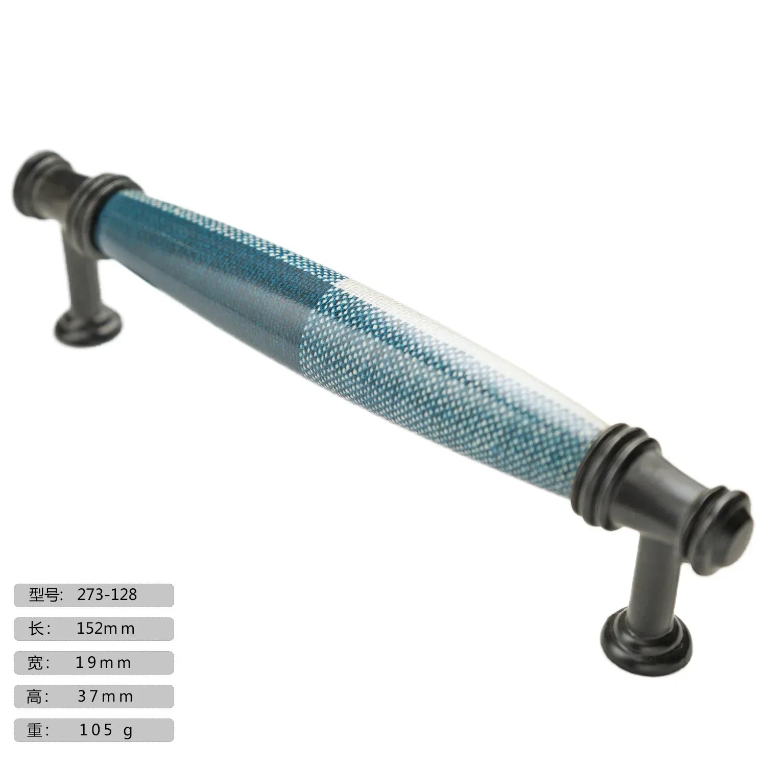 Precision Ceramic Cabinet Handles – American Style Plaid Knobs for Wardrobes and Kitchen Furniture 273-128 Handles