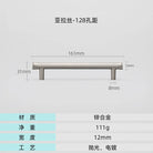 Modern Brushed Gold Cabinet Handles - Zinc Alloy Drawer Pulls for Kitchen and Furniture Nickel drawing 128mm Handles