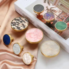 High-Grade Shell Single Hole Cabinet Handles - Creative Gold Drawer Knobs and Multipurpose Wall Hooks Knobs