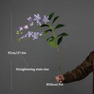 Dlight Decor 95cm Hanging Jasmine Bouquet with Tropical Begonia Flowers 95cm-Purple