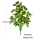 Dlight Decor Palm Plant for Natural Indoor Outdoor Charm 65cm 18Leaves Yellow