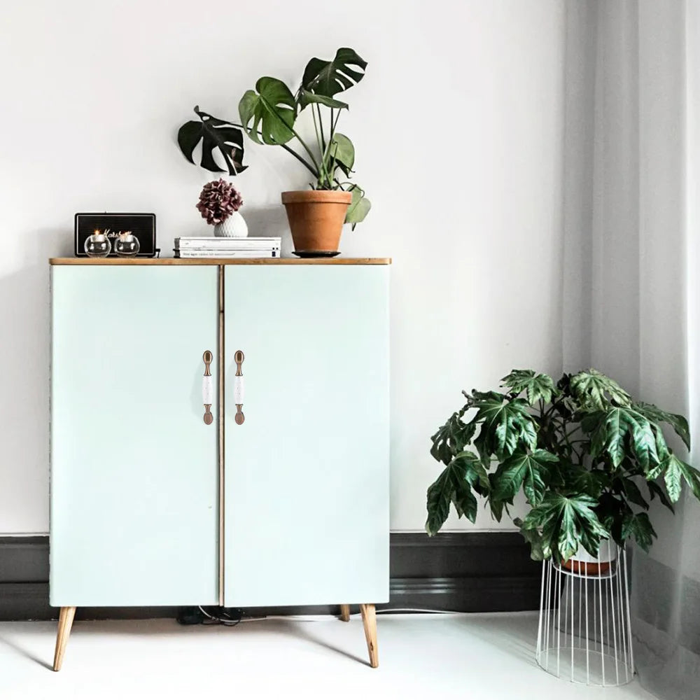 Pearl White Ceramic Cabinet Handles – Elegant Knobs for Wardrobes Drawers and Kitchen Furniture Handles