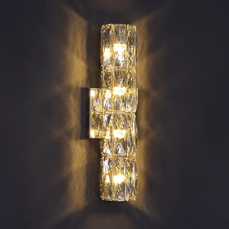 Elena - Modern Simple Light Luxury High - End Crystal Wall Lamp Living Room Tv Background Corridor