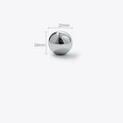 Chrome Brass Ball Knobs – Modern Silver Cabinet Pulls for Drawers and Furniture (20/25/30mm) TSS-1001-20 knob