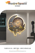 Dlight Decor Clock Wall Light with Luxury Crystal Glow Wall Art