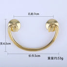 Antique Brass Arch Cabinet Pulls – Vintage Drawer Handles for Home Improvement Copper 70mm Pulls