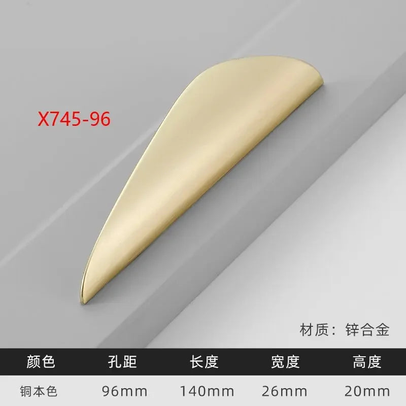 Modern Gold Kitchen Cupboard Drawer Handles – Chinese Style Decorative Knobs X745-96 Left Handles