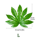 Dlight Decor 5 or 10pcs Tropical Fatsia Monstera Leaves for Table and Home Decor L 31x27cm / 10pcs