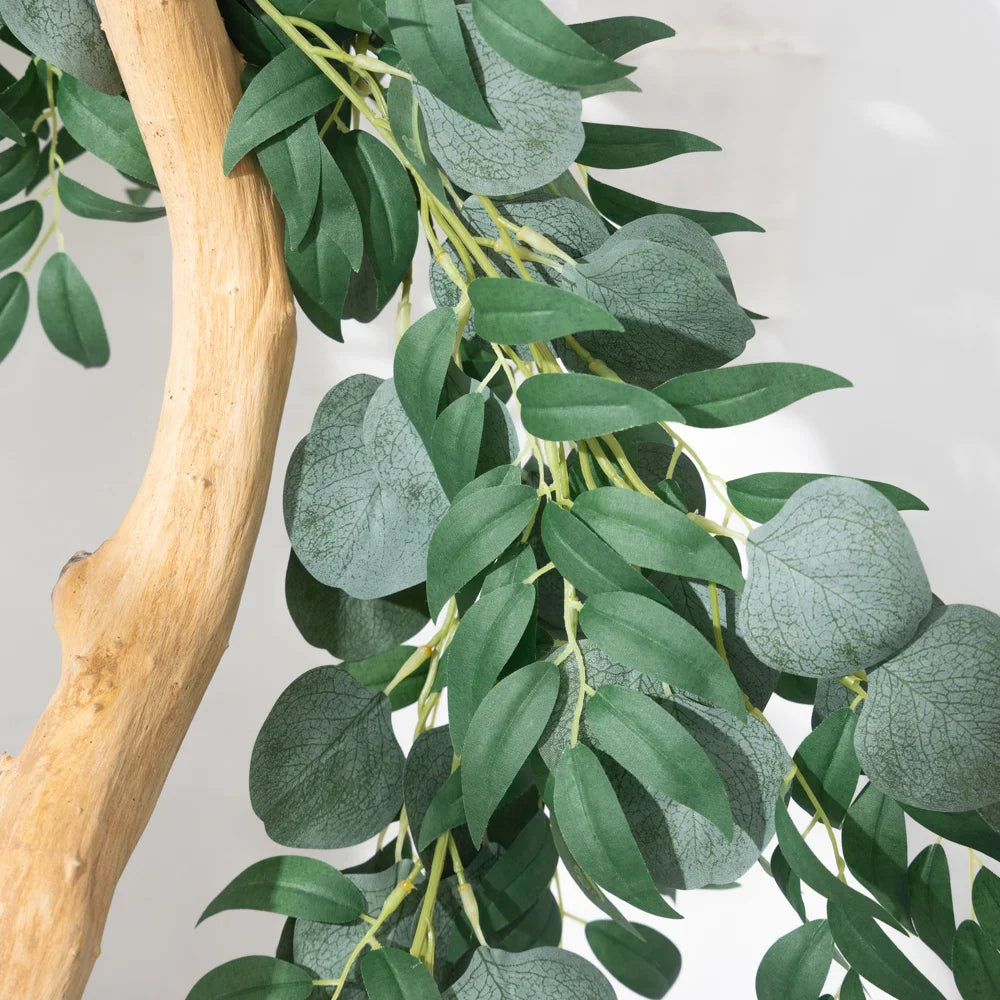 Dlight Decor 200cm Eucalyptus Vine with Willow Leaves for Hanging Decor