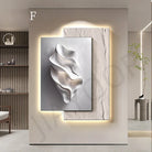 Dlight Decor Crystal Porcelain LED Wall Mural Light F / W75 X H100CM / Dimmable warm light Wall Art