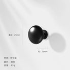 Modern Zinc Alloy Cabinet Handles - Kitchen Drawer Knobs for Wardrobes and Furniture Black single hole Handles