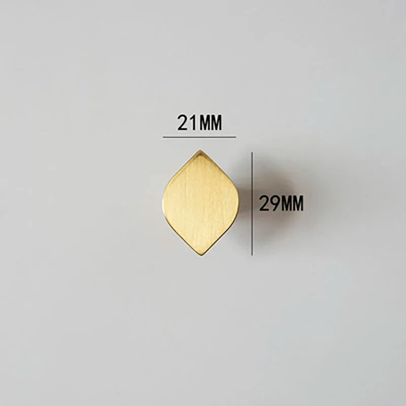 Modern Simple Wardrobe Handles – Brass Cabinet Knobs and Drawer Pulls for Furniture knob 2 Handle