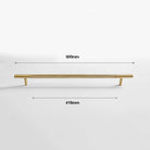 Cutting Diamond Knurled Brass Cabinet Handles – Textured Wardrobe Pulls and Drawer Knobs BB 500mm length Handles