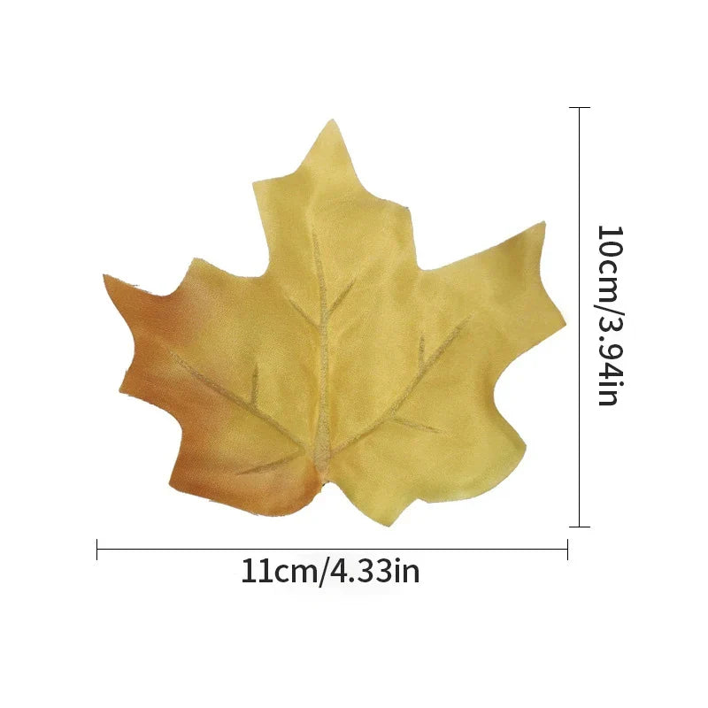 Dlight Decor 12pcs Autumn Maple Leaves for Christmas and Seasonal Decor B1