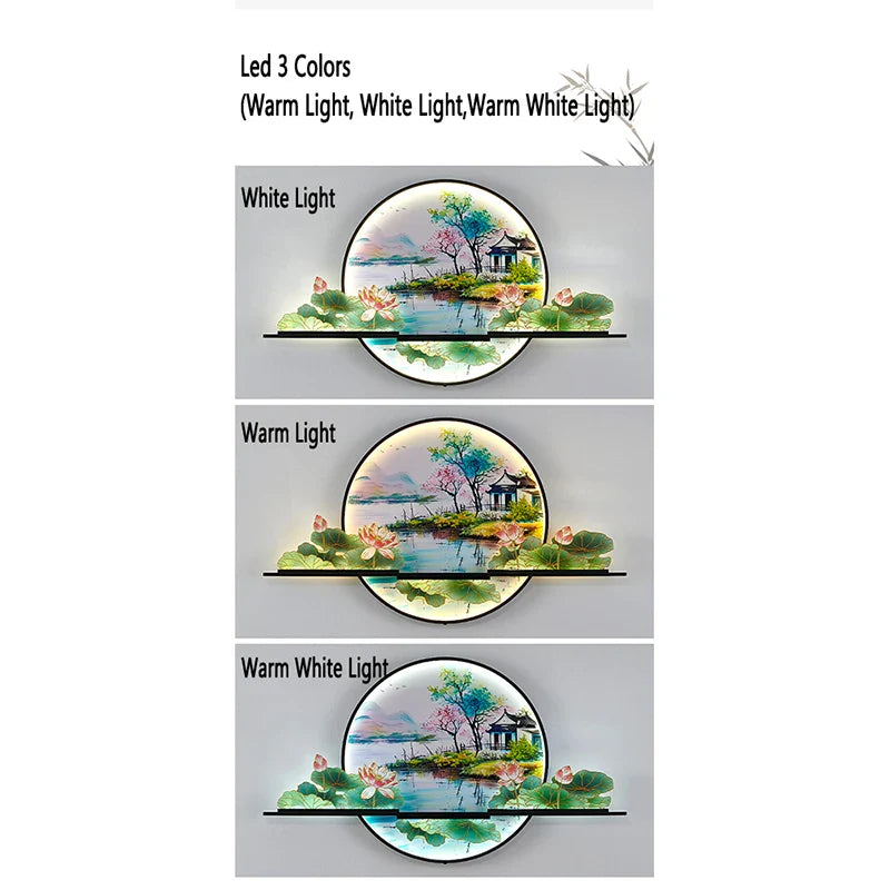 Dlight Decor Artistic Landscape Wall Glow Lamp Wall Art