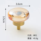 Brass Crystal Cupboard Cabinet Handle Kitchen Drawer Knobs Light Luxury Furniture Hardware Transparent Handle Home