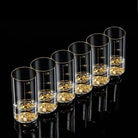 Dlight Decor Golden Line Brandy Glass Set 100ml x6 100ml / 6pcs Glass