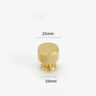 Gold Brass Cabinet Handles – Liner Knobs and Kitchen Drawer Bar Pulls for Furniture gold 25mm Handles