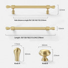 Gold Chrome and Black Brass Wardrobe Handles – Modern Drawer Pulls and Dresser Knobs for Cabinets and Cupboards Handles