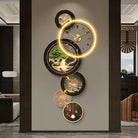 Dlight Decor Nine Fish Clock Wall Light Mural Wall Art