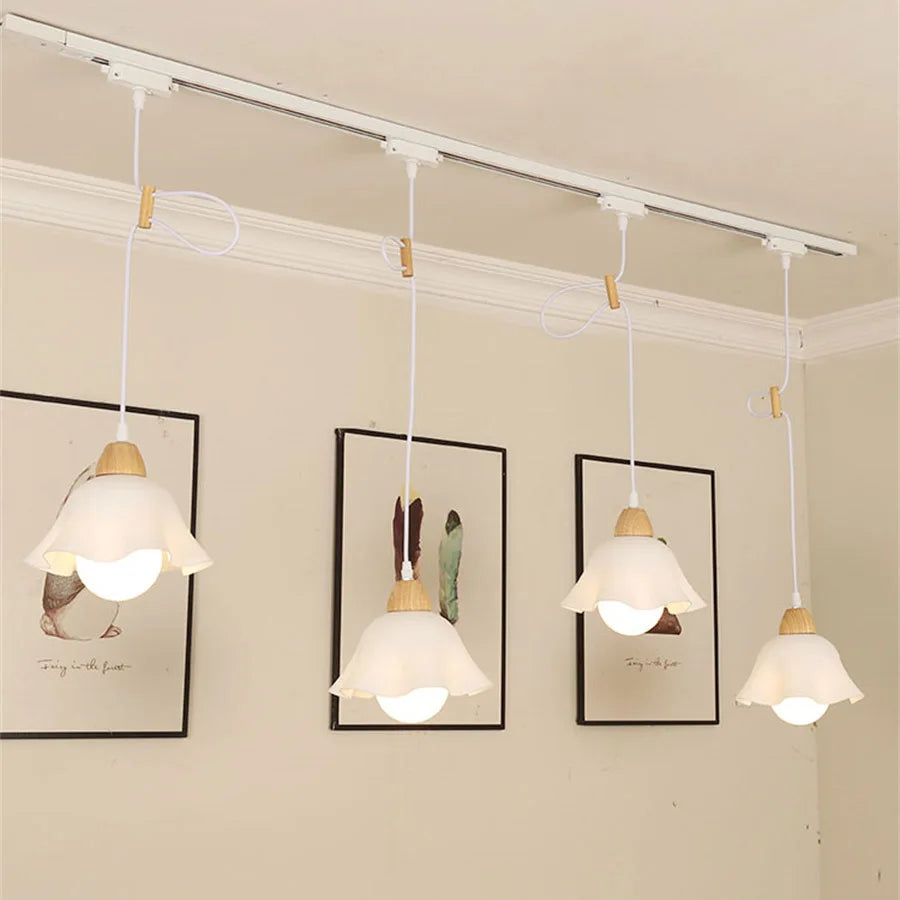 Modern LED Track Light with Adjustable Pendant Design - 12W Hanging Lamp ceiling light