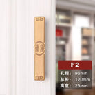 Antique Yellow Bronze Wardrobe Handles - Modern Zinc Alloy Drawer Knobs for Cabinets and Closets F2 96mm Handles