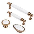 Pearl White Ceramic Cabinet Handles – Elegant Knobs for Wardrobes Drawers and Kitchen Furniture Handles