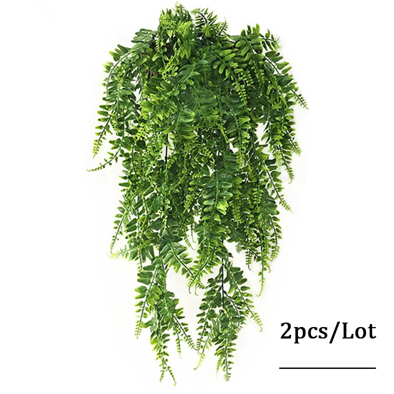 Dlight Decor 90cm Hanging Persian Fern Leaf Vine for Wall and Balcony Decor A