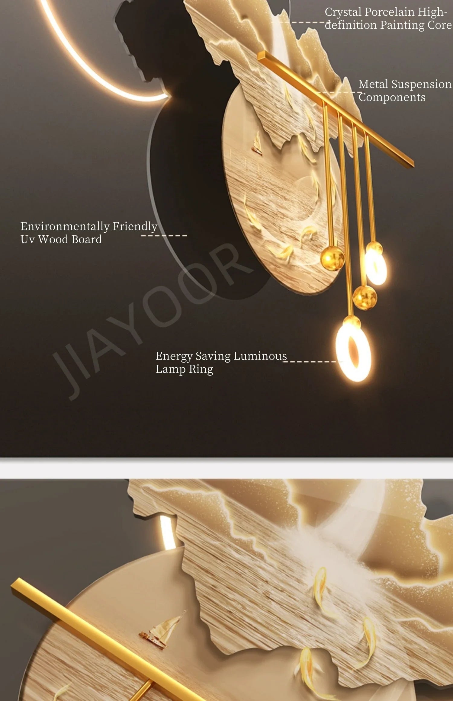 Dlight Decor Butterfly Mural Light for Entrance Walls Wall Art