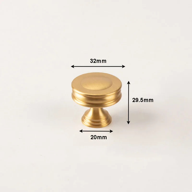 Brass Kitchen Cabinet Handles – Gold Textured Drawer Knobs and Door Bar Handles gold 32mm Handles