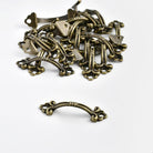 10pcs Antique Zinc Alloy Drawer Handles – Vintage Chinese Style Handles